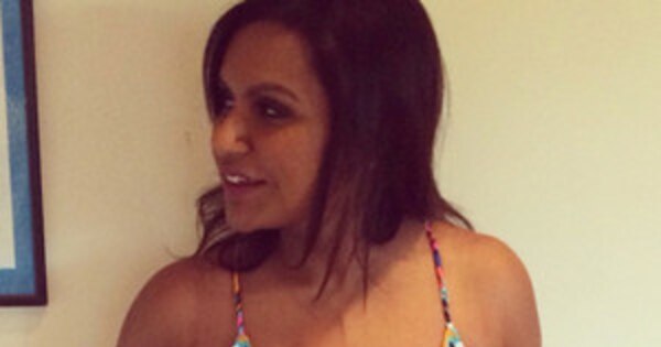 Mindy Kaling Shows Off Her Body and Lots of Skin in Sexy One-Piece